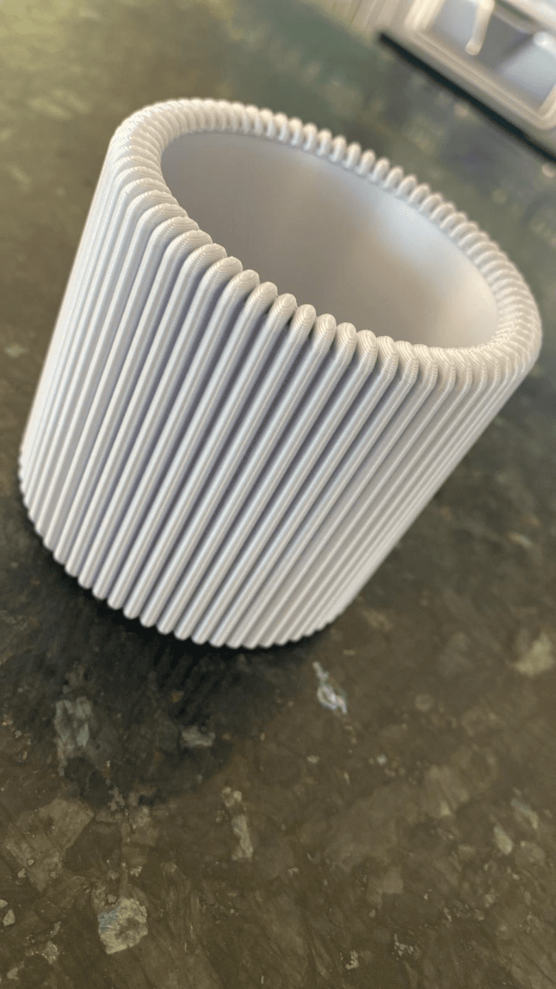 Modern Design Ribbed Pencil Holder, Pencil Cup — 2