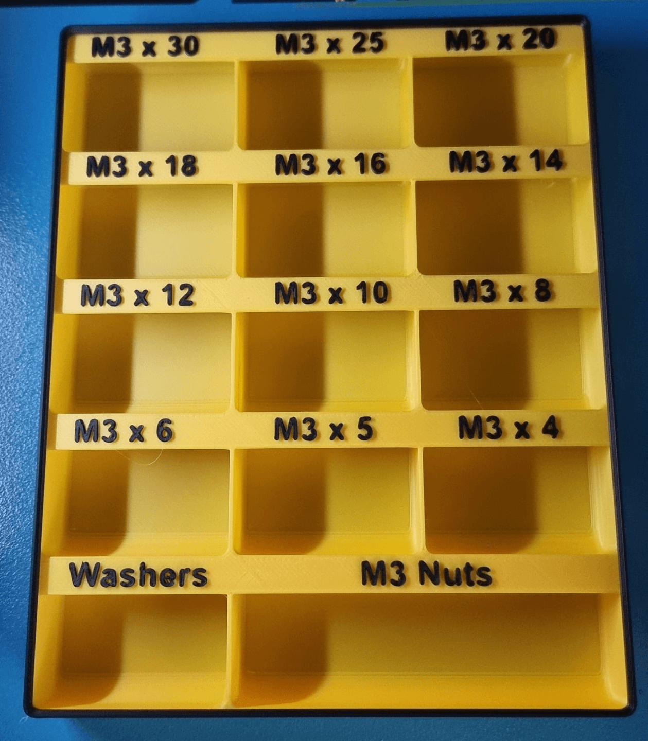 M3 Screw / Nut tray Storage — 2