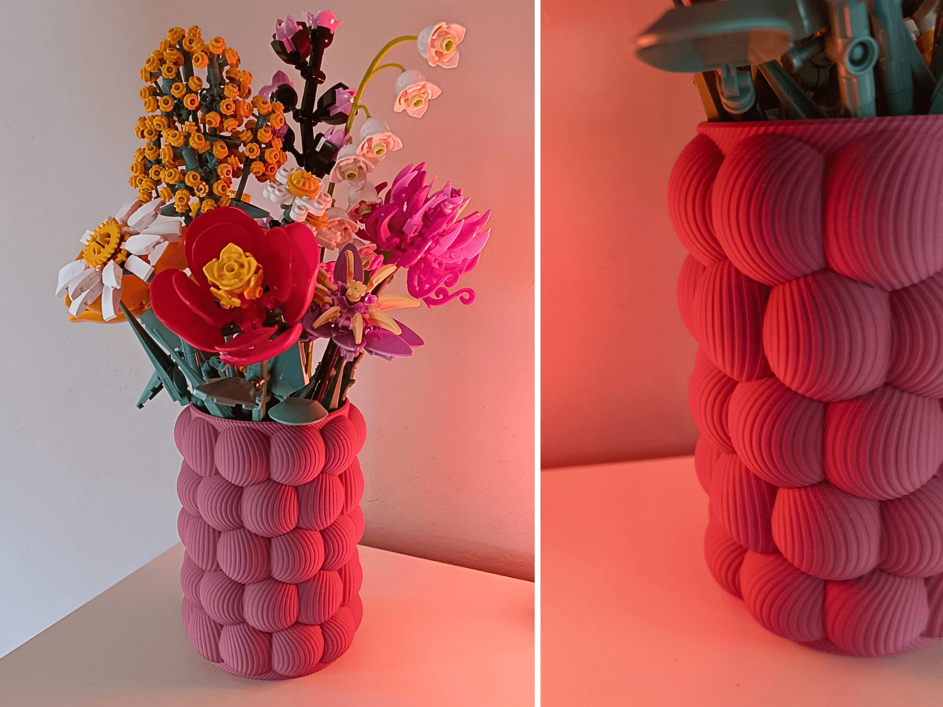 Raspberry Vase for Brick Flowers — 2