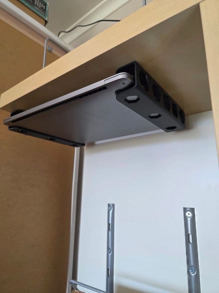 Under desk laptop holder — 1