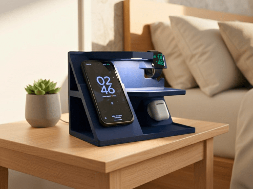 BedSide Table Lamp & Organizer | Apple Magsafe — 1