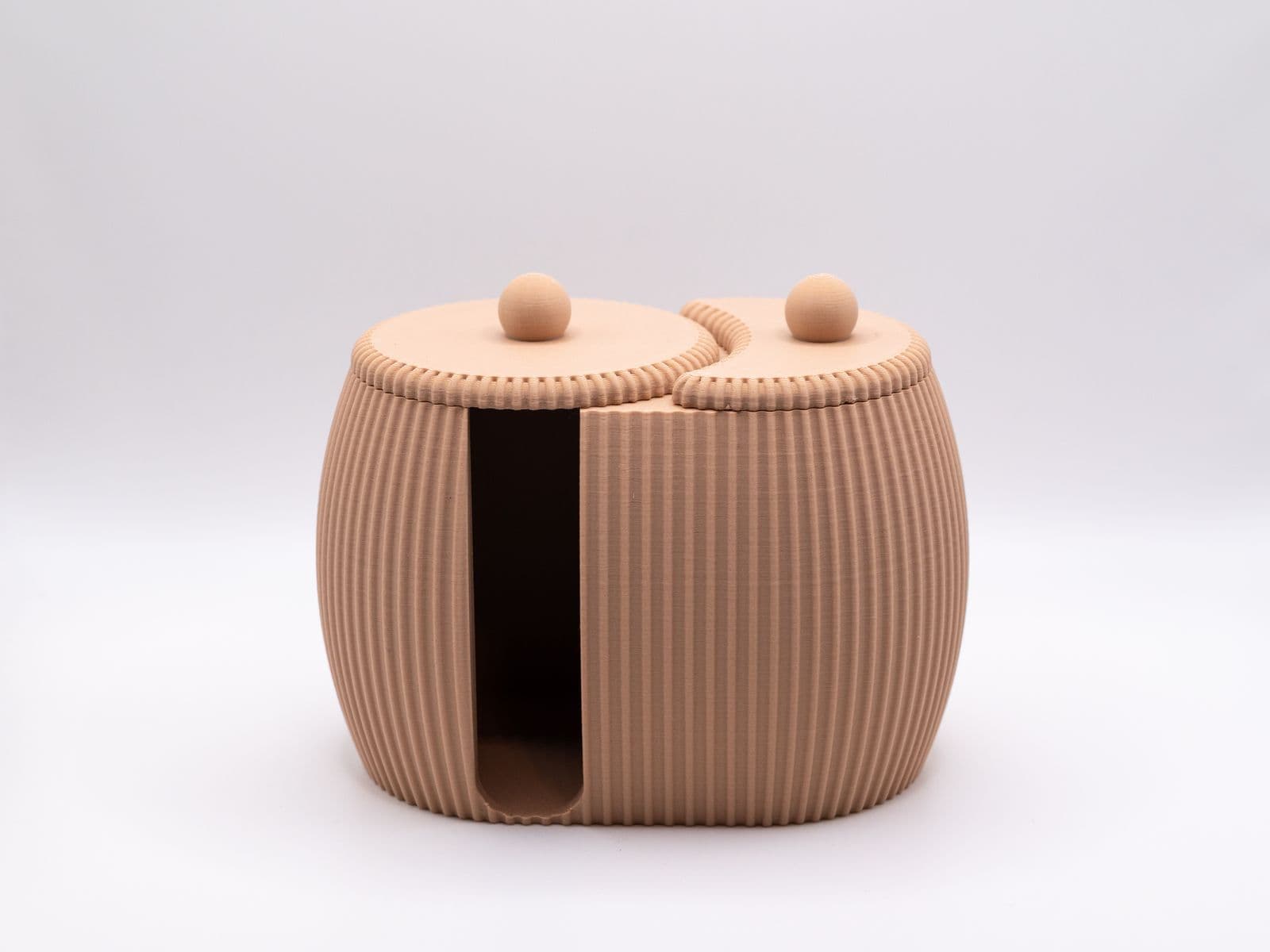 Dual-Compartment Cotton Pad & Cotton Swab Holder — 2