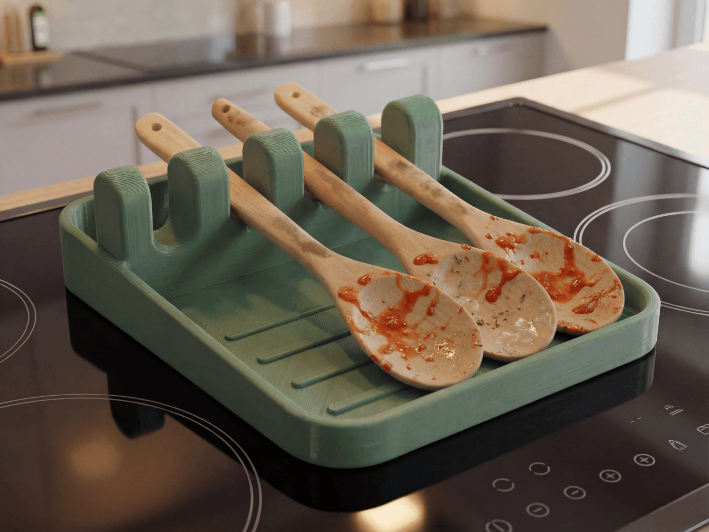 kitchen utensil holder – spoon and lid stand — 2