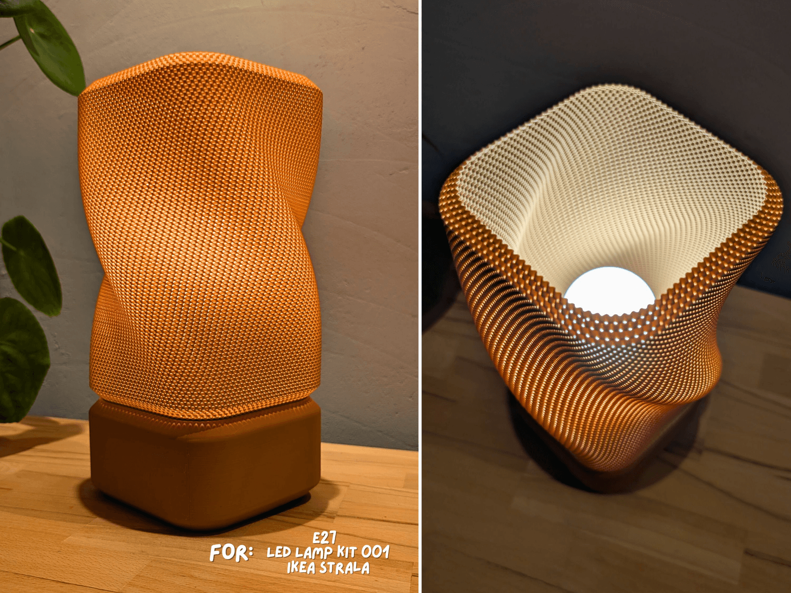 rectangular twisted lamp with basket structure — 4