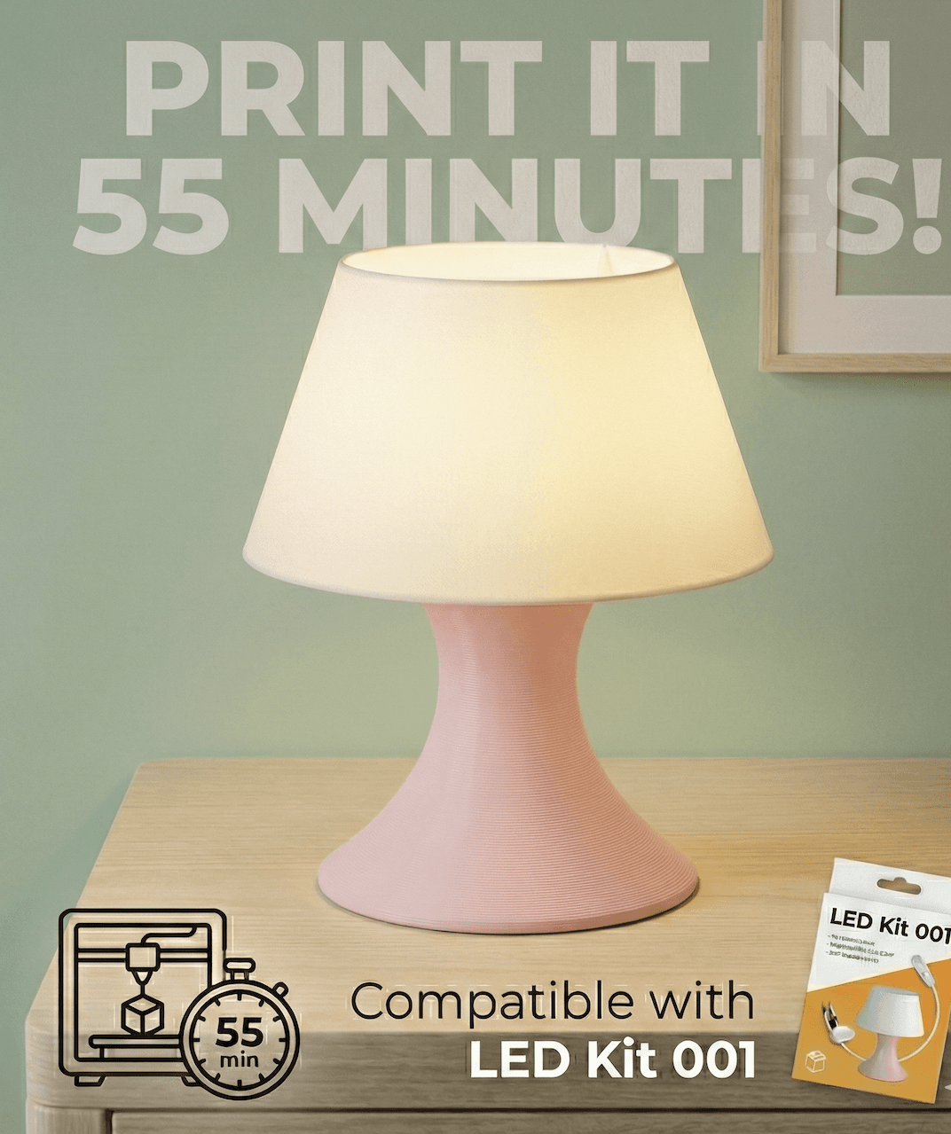 LED Kit 001 SUPER Fast Print Lamp 55 Mins 30g — 1