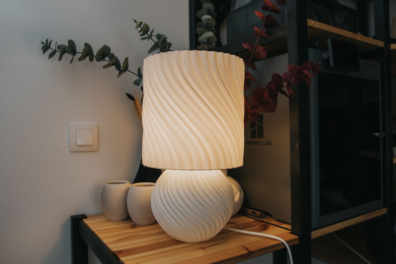 STONED LAMP — Japandi Ambient Wave Table Lamp — 3