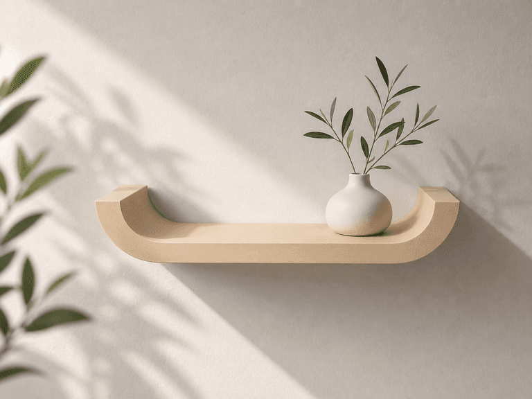 Parametric Wall Shelf with Hidden Keyhole Mount — 1