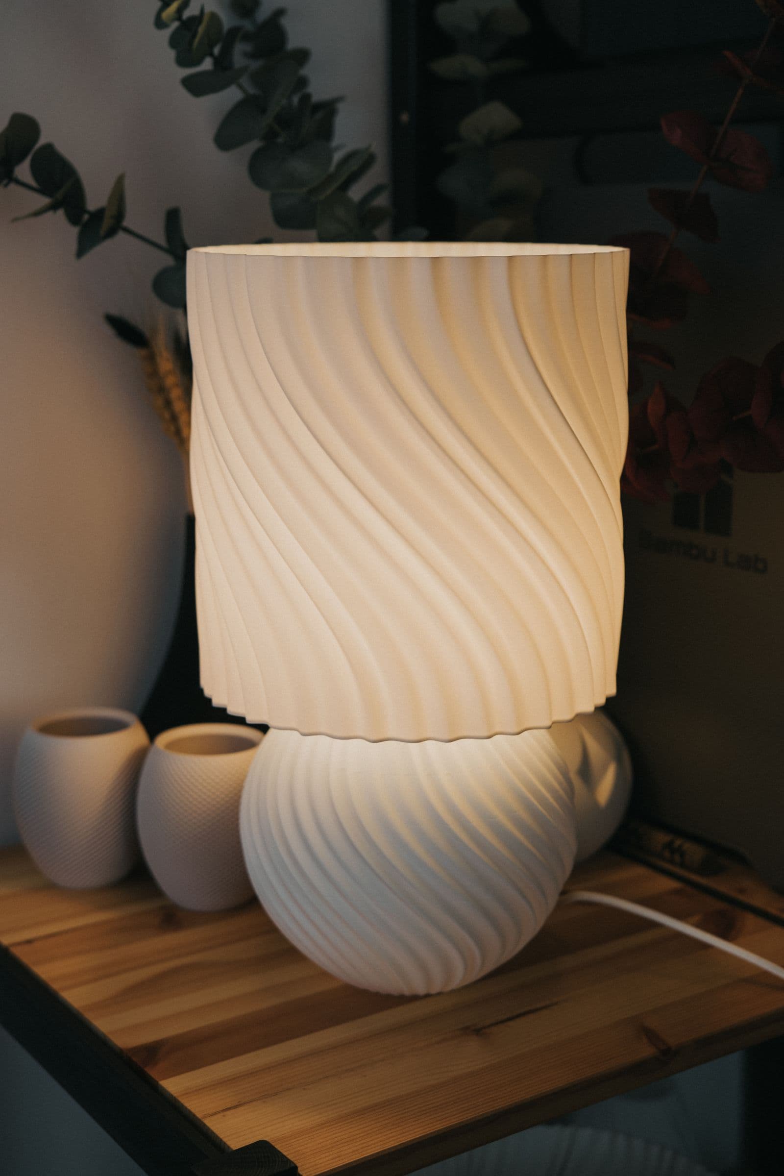 STONED LAMP — Japandi Ambient Wave Table Lamp — 7