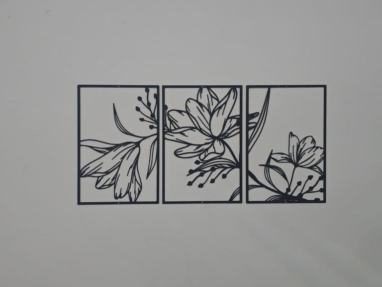 Lily Flower Wall Art panels — 1