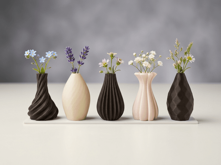 5 Mini Bud Vases Set — 1