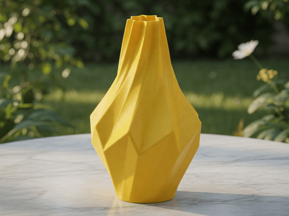 Faceted Polygon Vase — 2