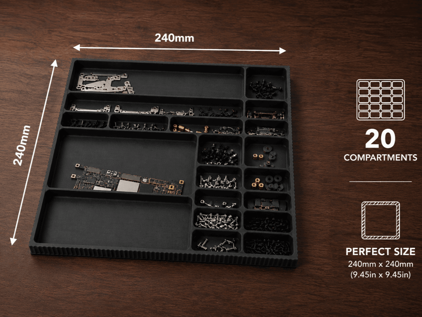 Electronics Disassembly & Screw Organizer Tray — 3