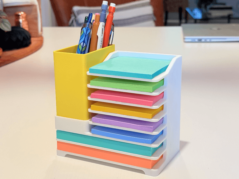Sticky Note Tray & Pen Holder — 3