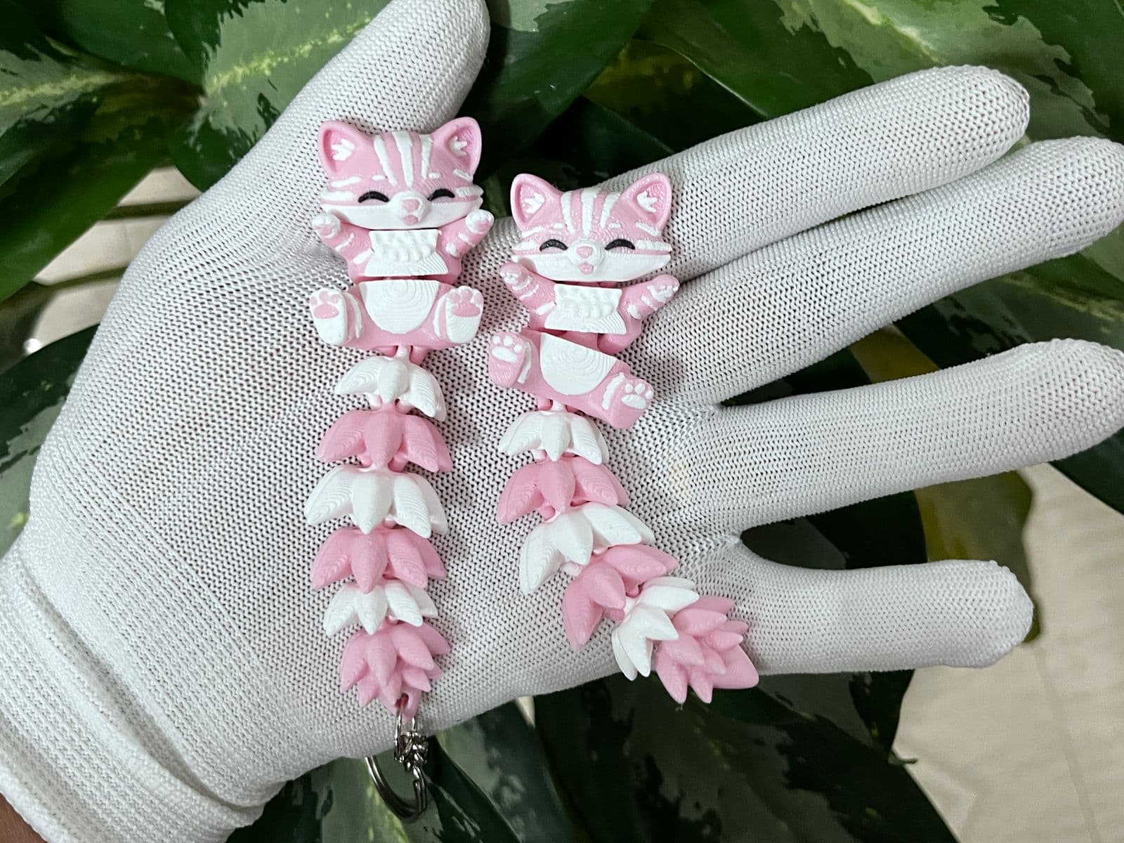 Fluffy Tail Cute Flexi Cat Toy / Keychain — 7