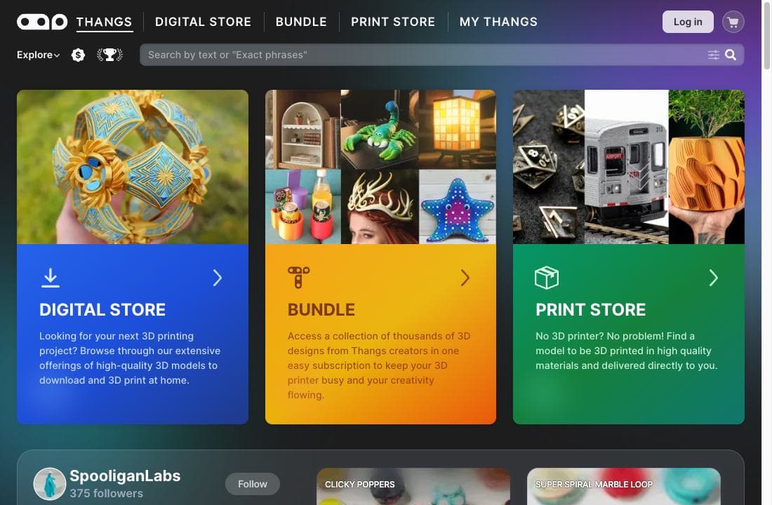 Thangs: Website snapshot · October 2026