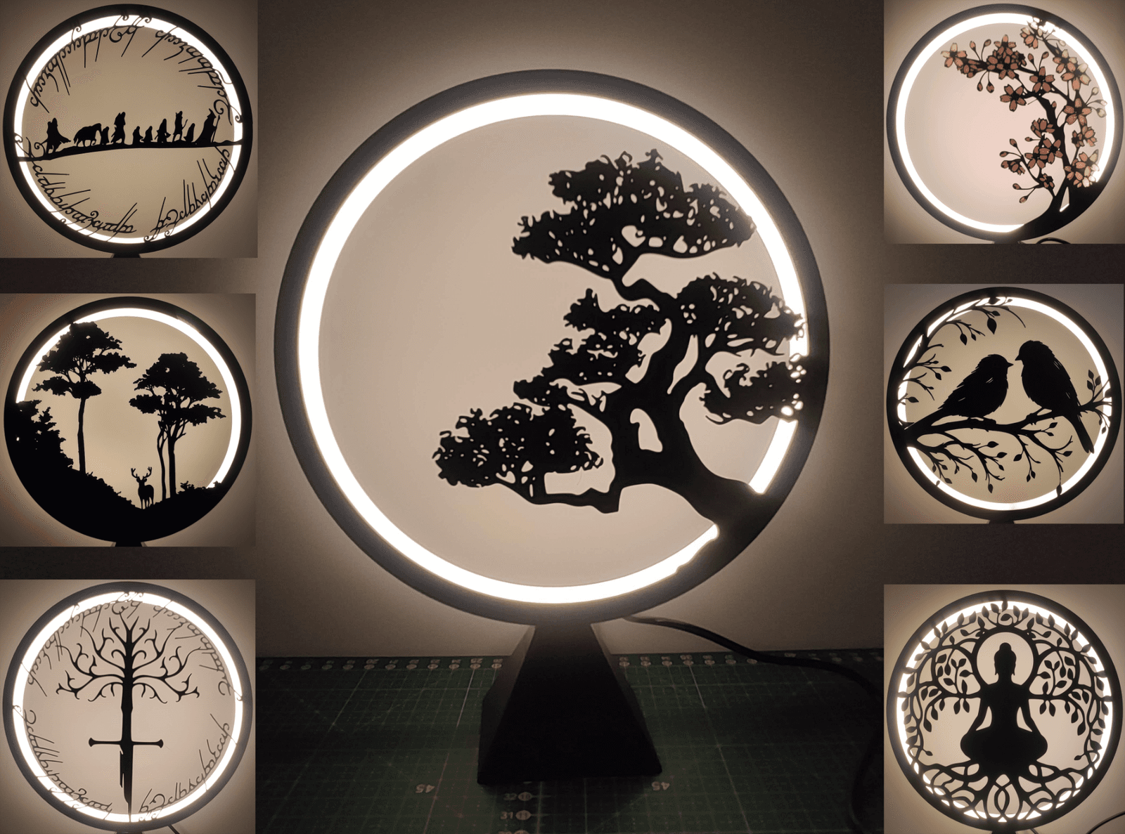 Ring Lamp with replaceable panels — 1