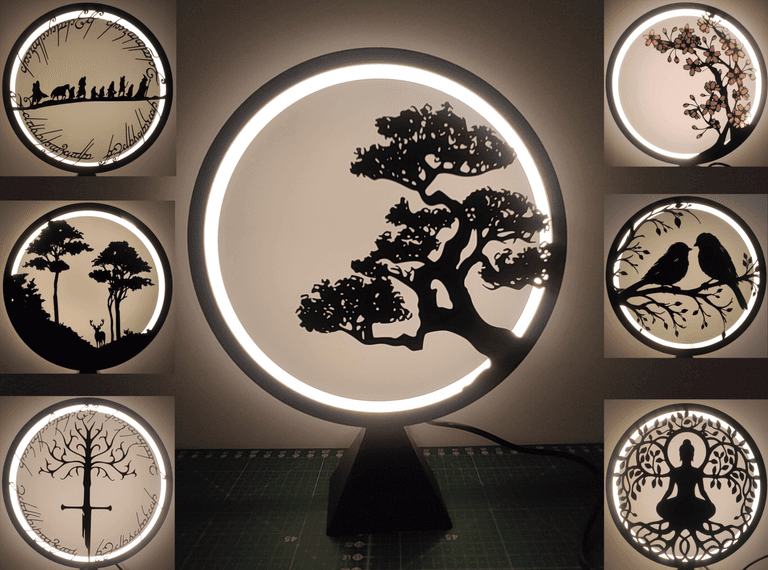 Ring Lamp with replaceable panels — 1