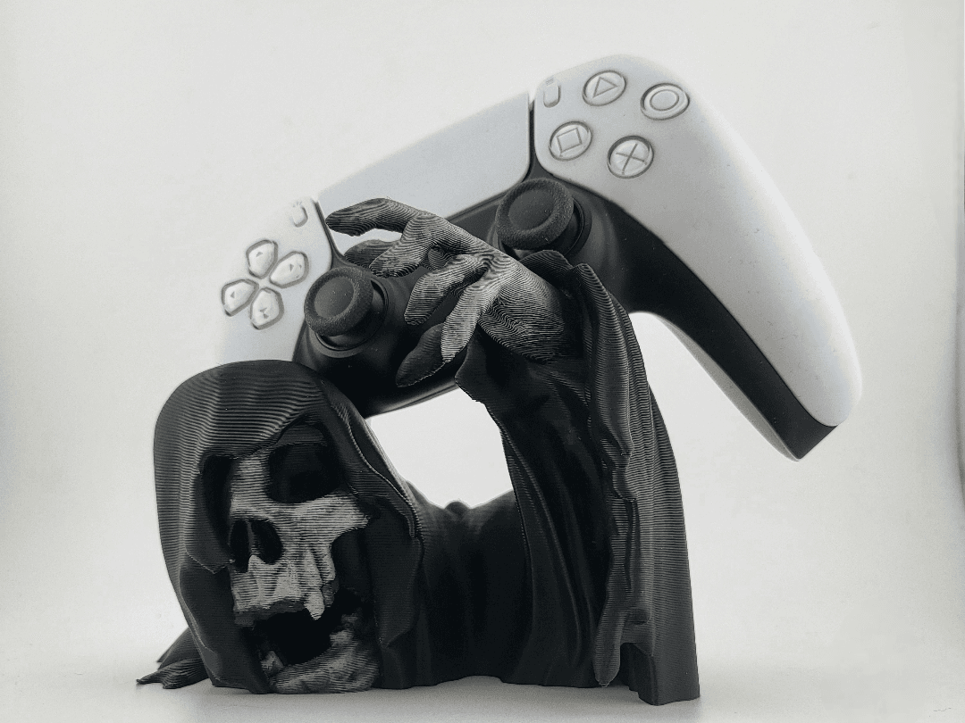 stand controller ps5 joystick holder skull — 5