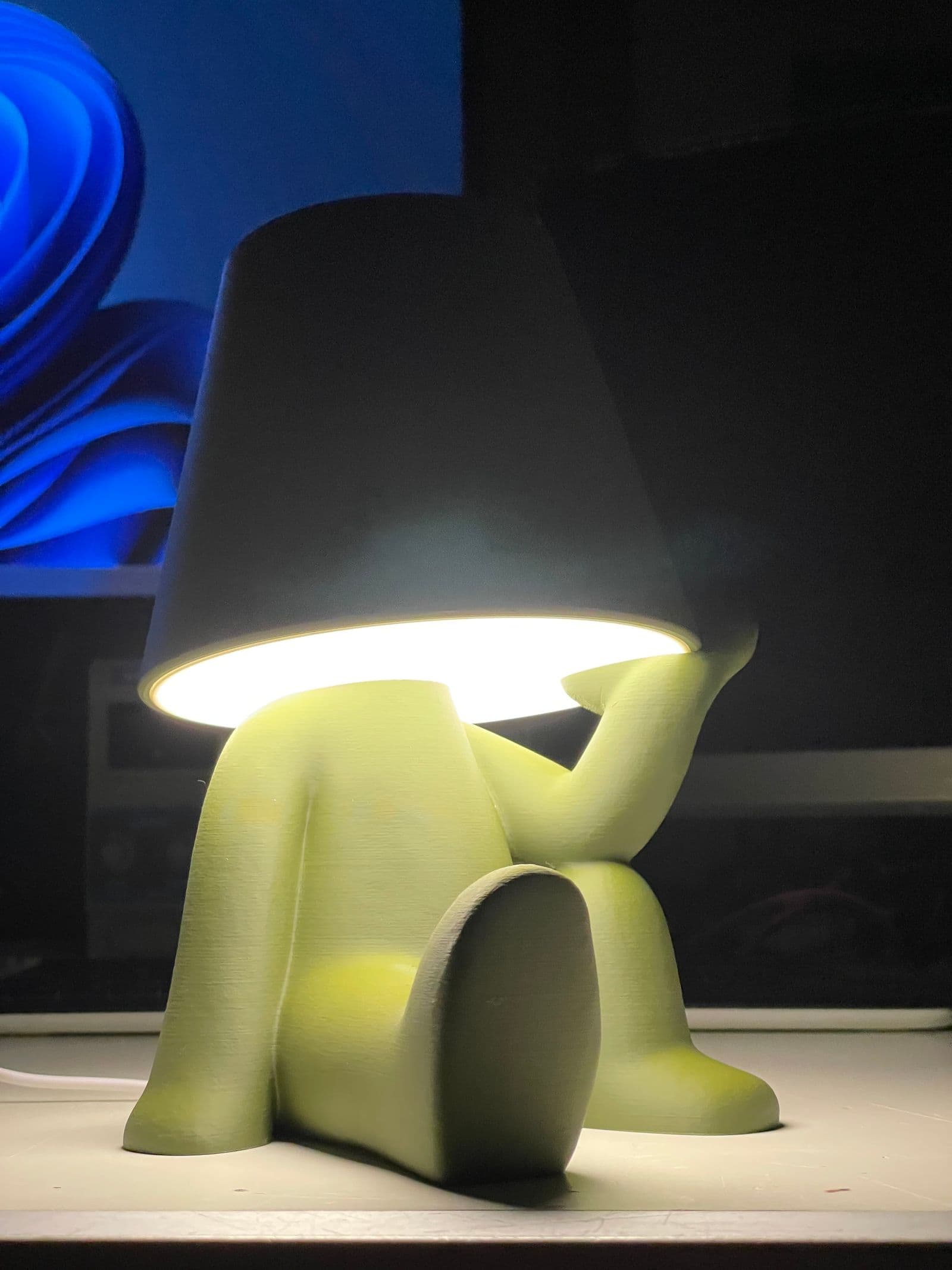 Little Man Lying Lamp KIT LAMP 001 Hidden Wire — 7