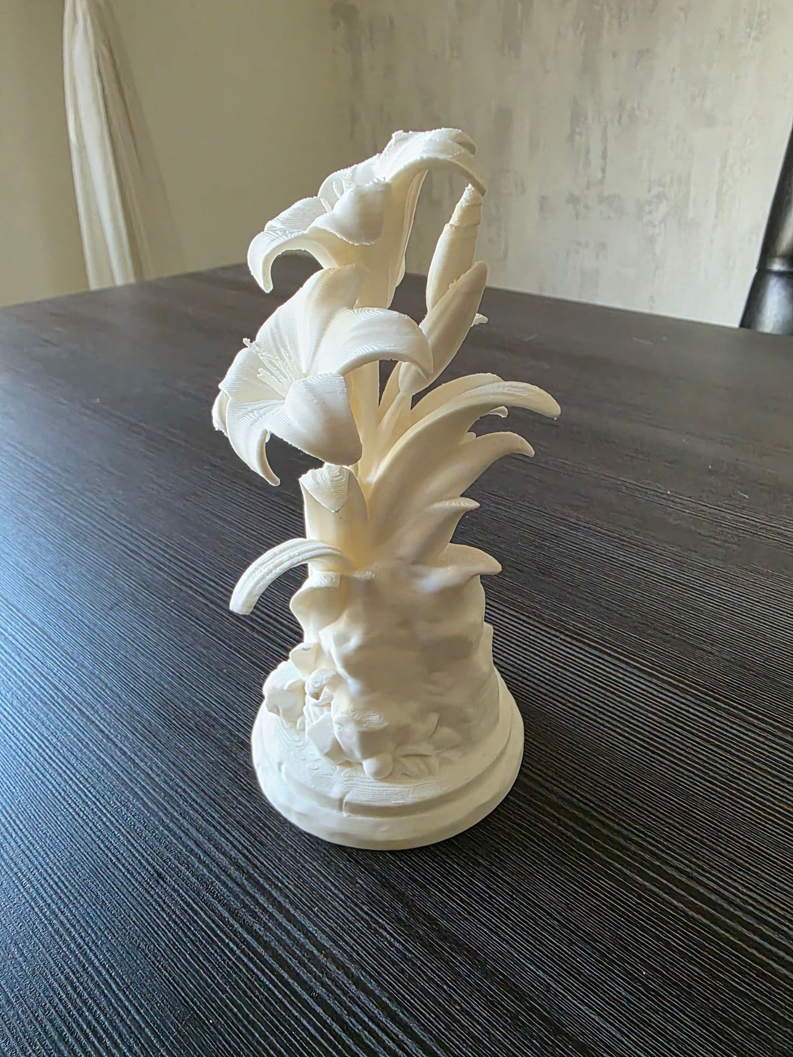 Elegant Lily Flower Sculpture — 3