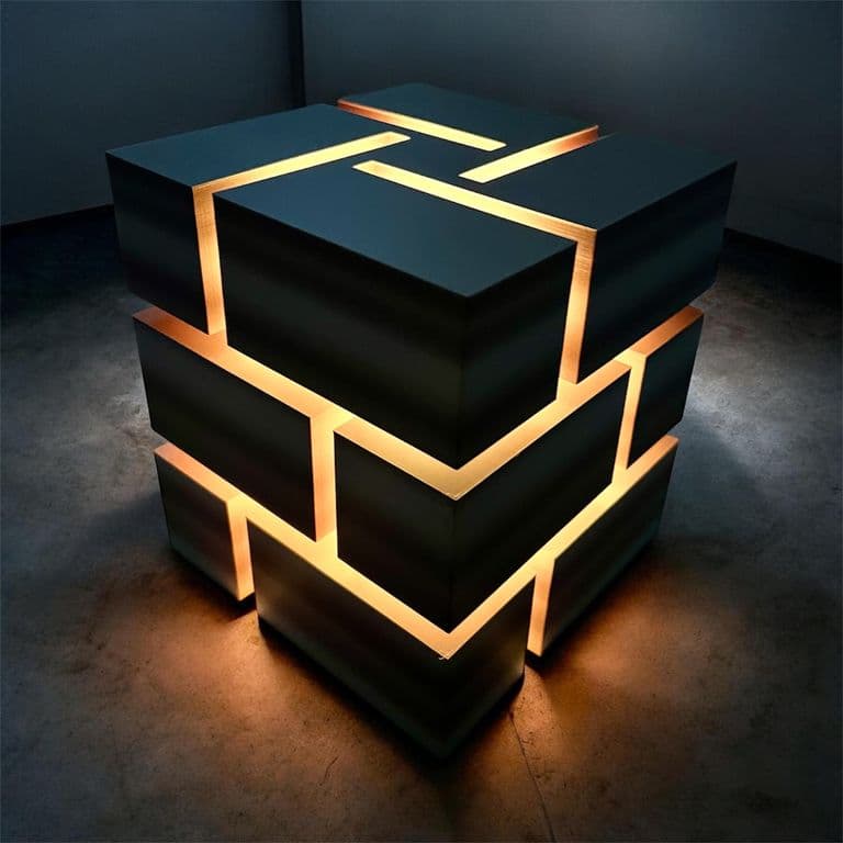 Modular LED Cube Light – Easy Print, No Glue — 1