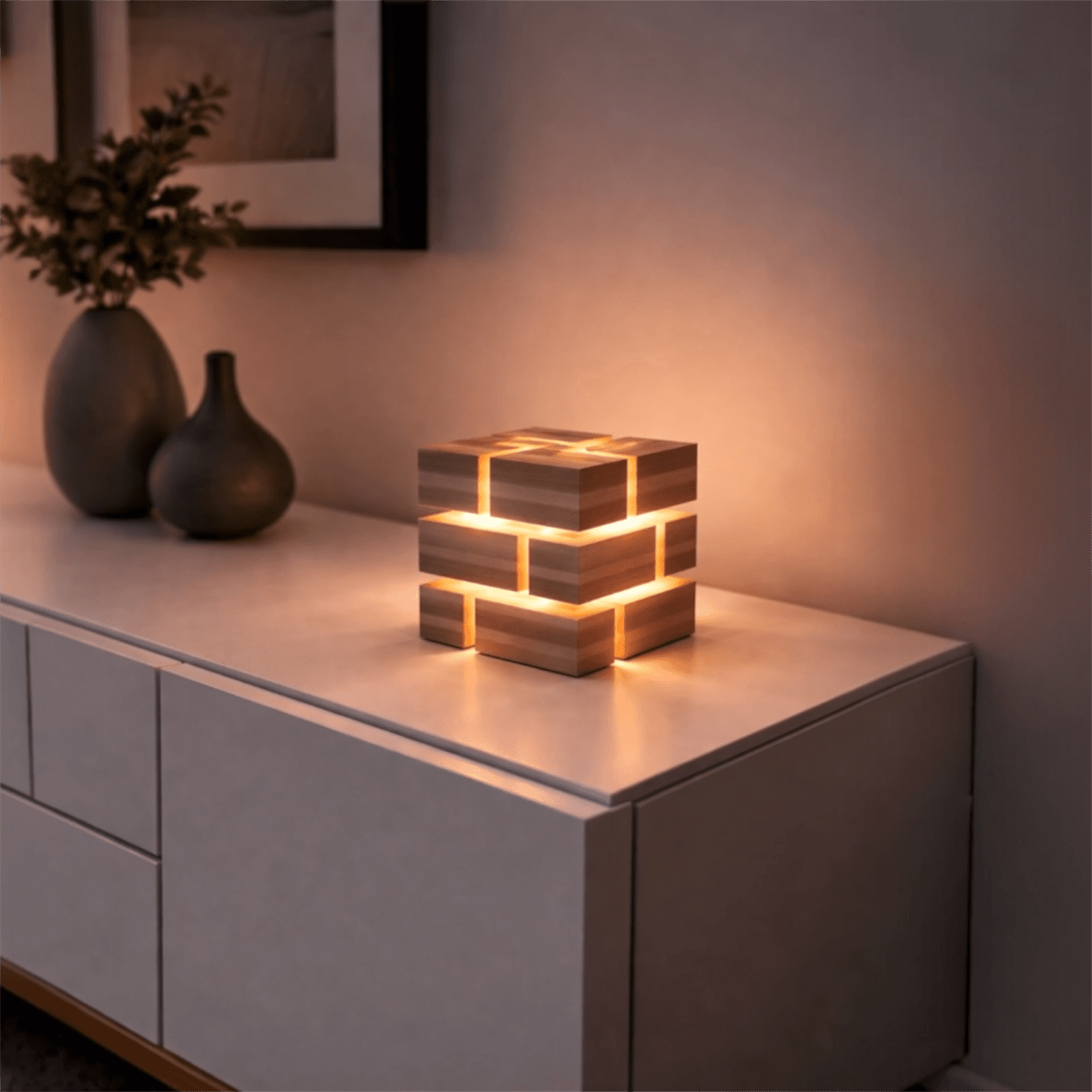 Modular LED Cube Light – Easy Print, No Glue — 2