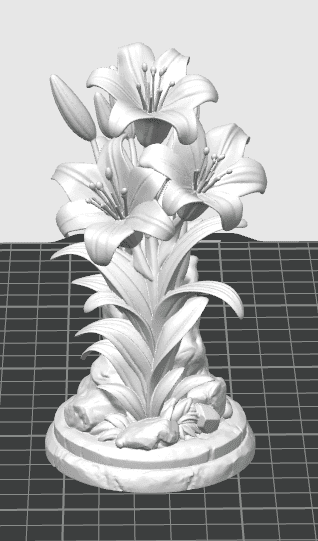 Elegant Lily Flower Sculpture — 2