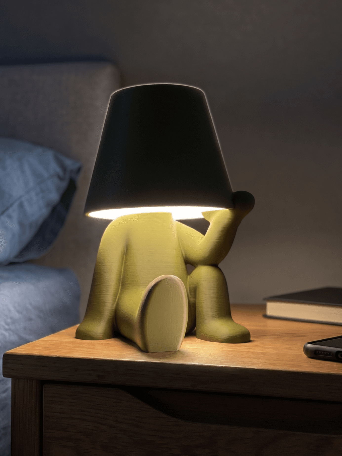 Little Man Lying Lamp KIT LAMP 001 Hidden Wire — 1