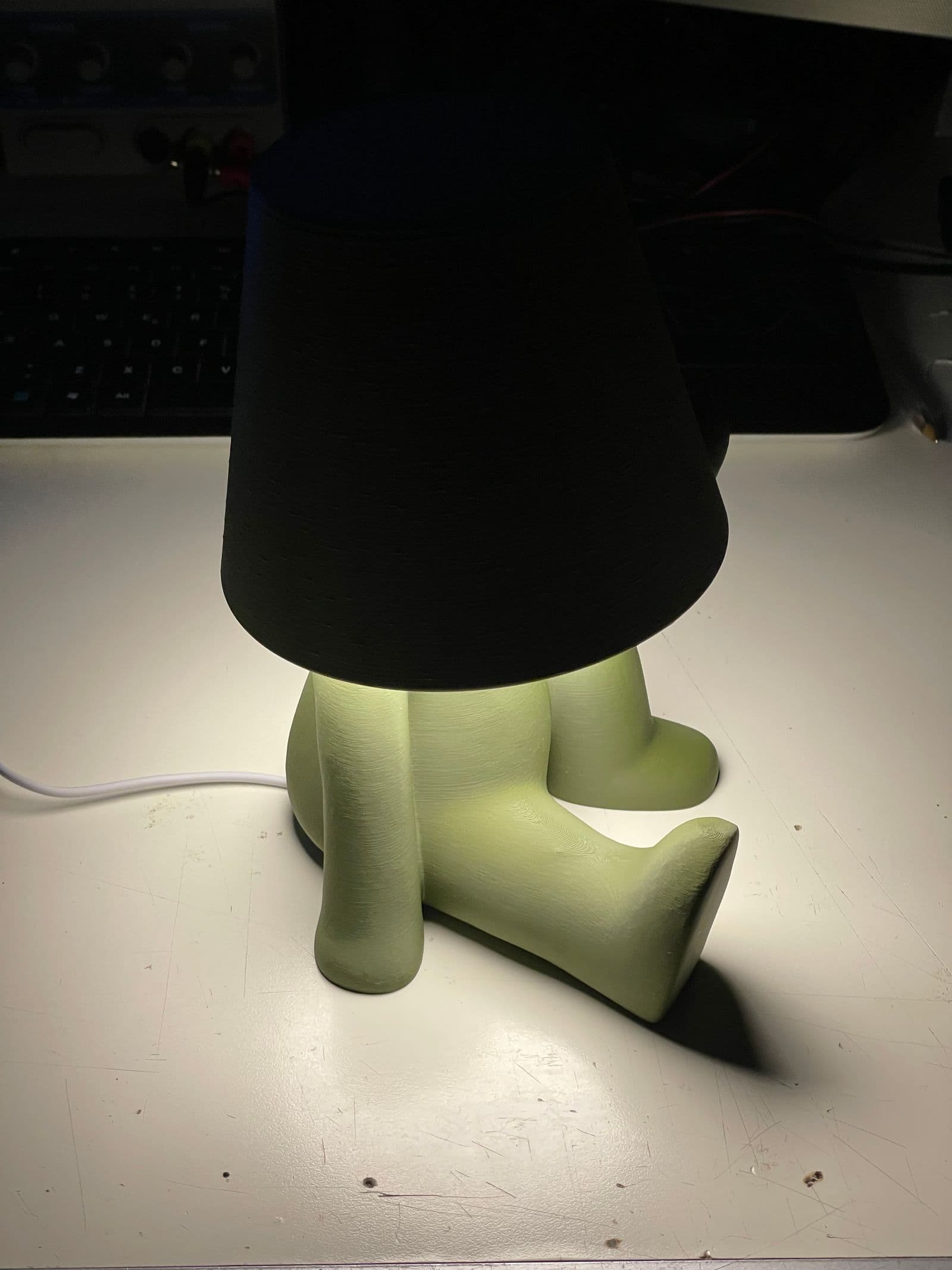 Little Man Lying Lamp KIT LAMP 001 Hidden Wire — 4