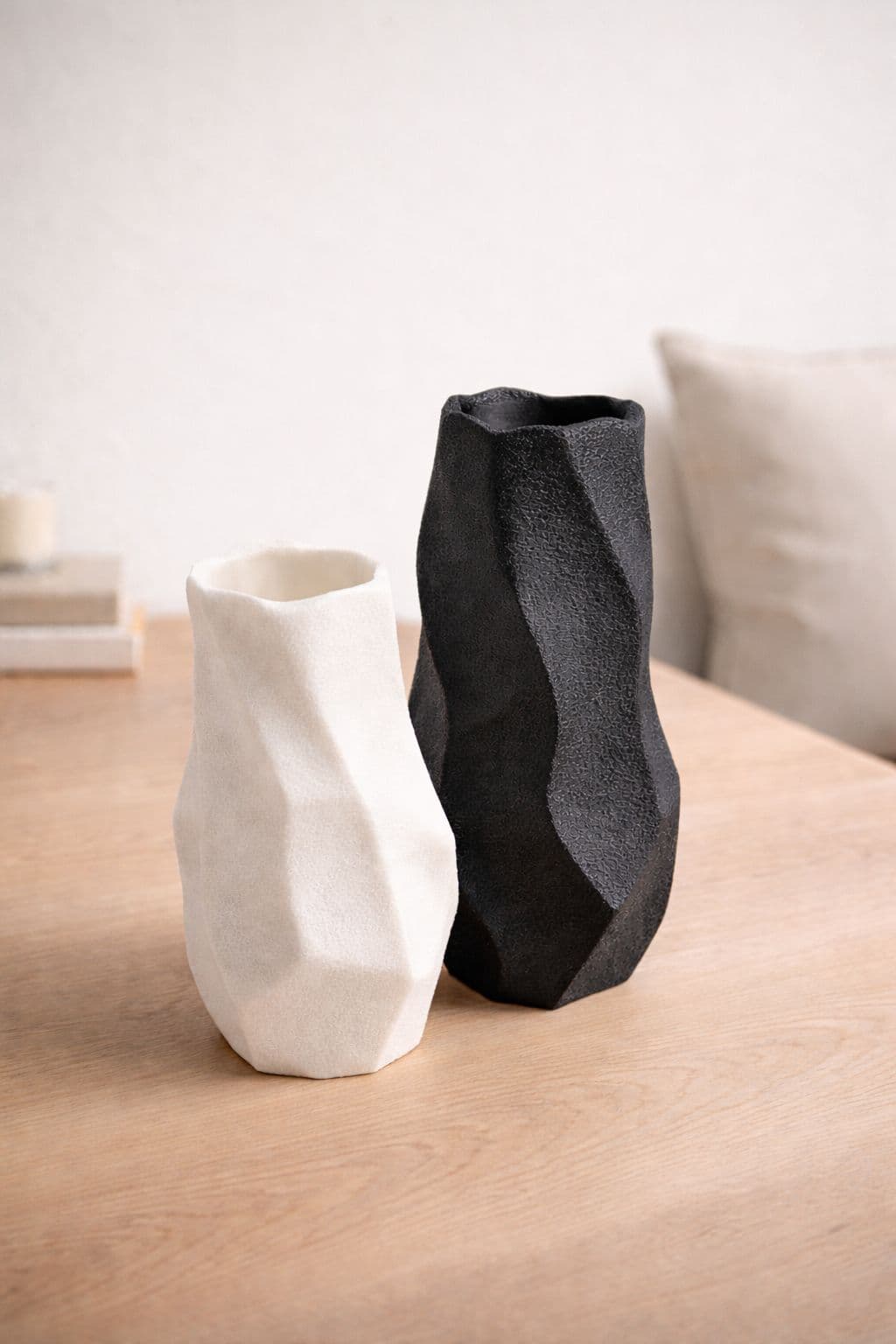 modern, sculptural vase — 1