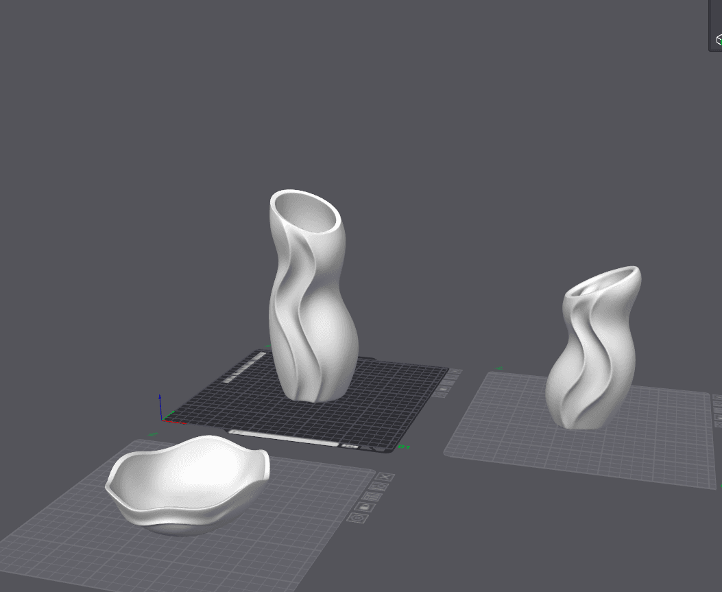 modern wave vase set — 3