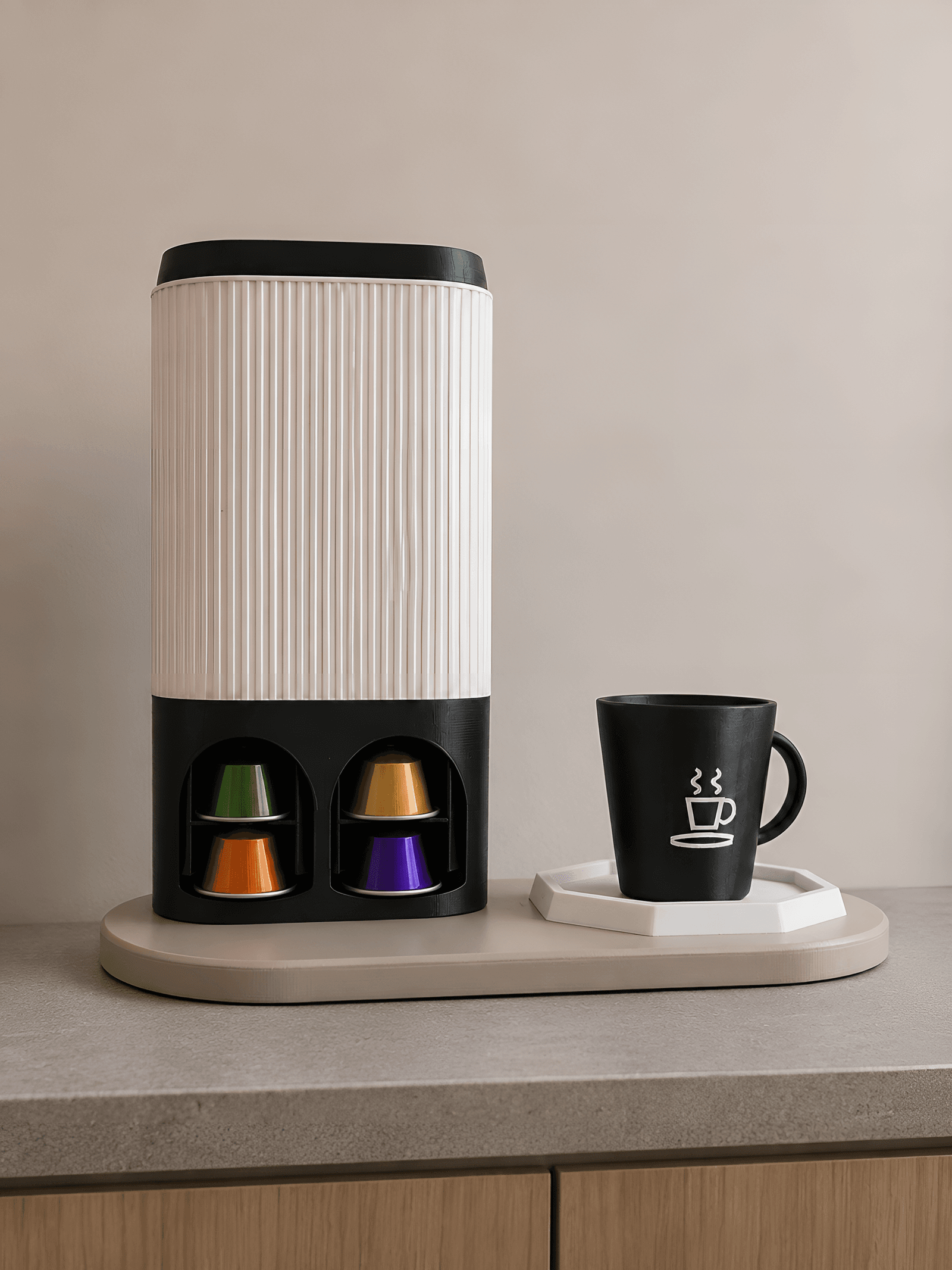 Customizable Parametric Japandi Coffee Dispenser — 1