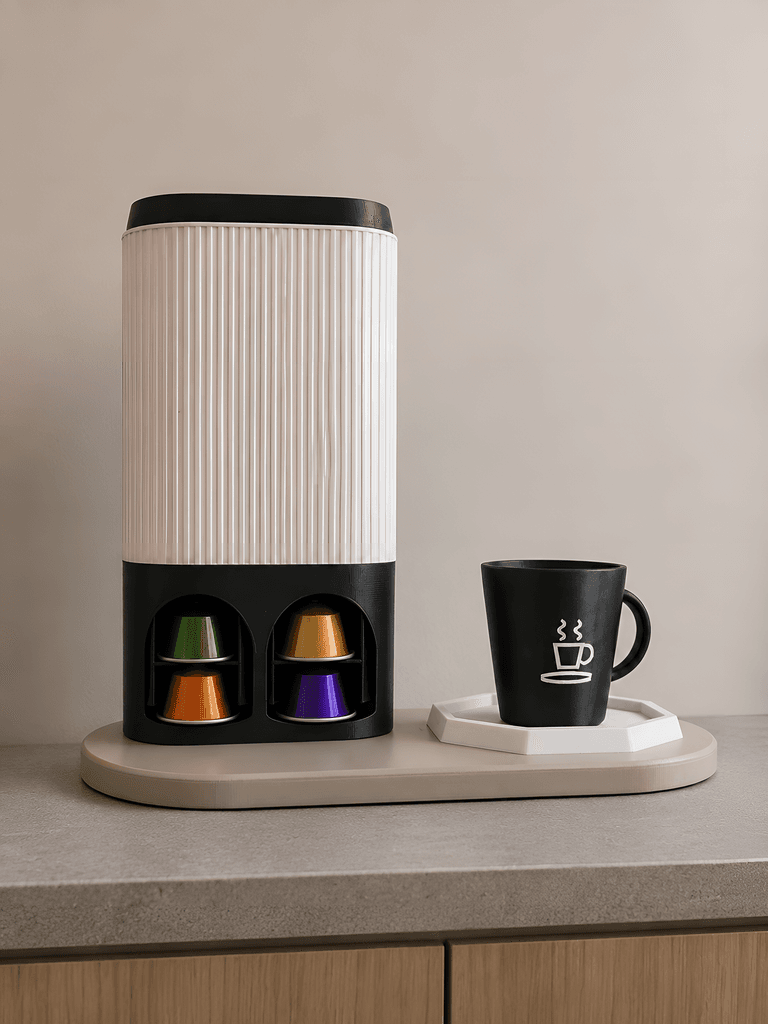 Customizable Parametric Japandi Coffee Dispenser — 1