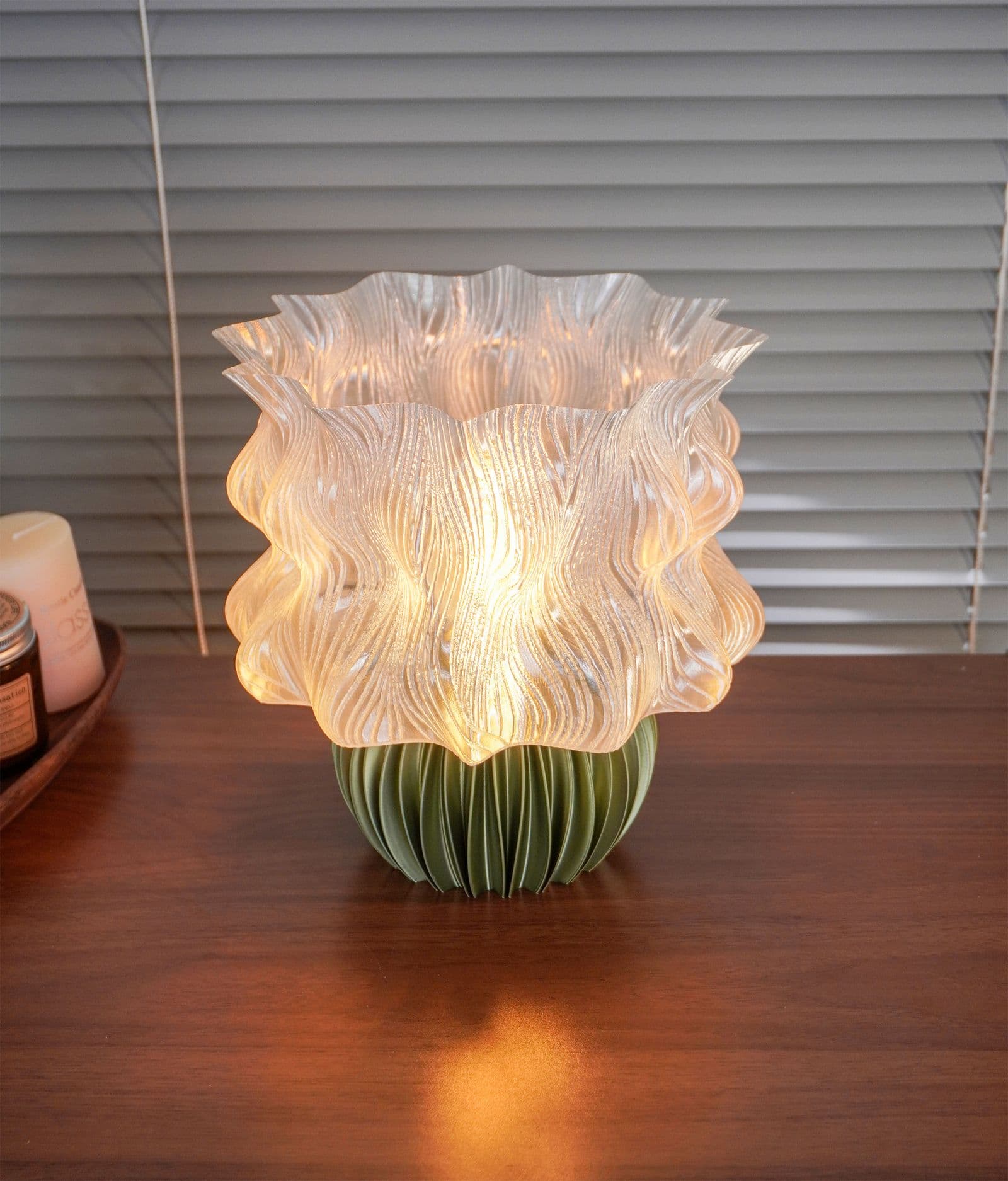 Mossglow Organic Table Lamp – Ambient Decor Lamp — 3