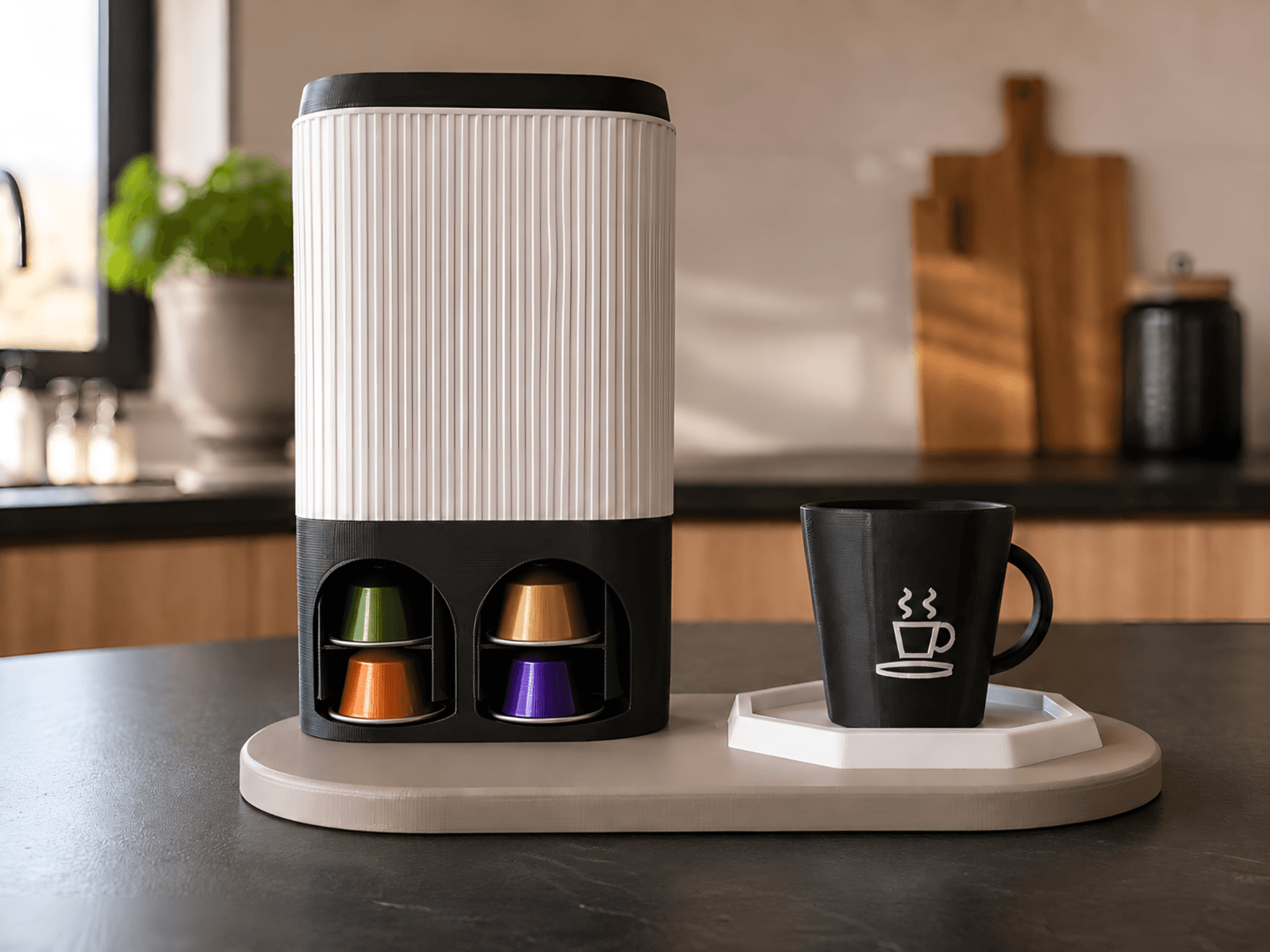 Customizable Parametric Japandi Coffee Dispenser — 2